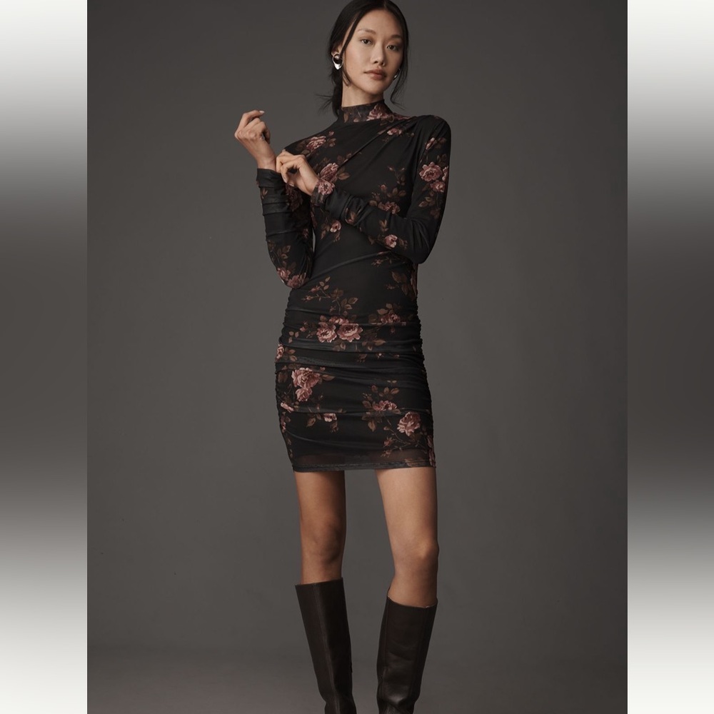 Reformation Emerson Knit Mesh mini  Dress